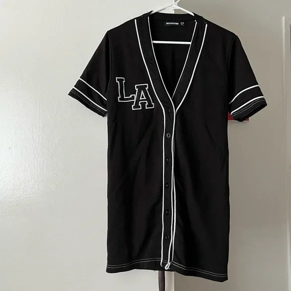 PrettyLittleThing | Dresses | Black La Jersey Dress From Becky G Collab  With Pretty Little Thing Xss | Poshmark